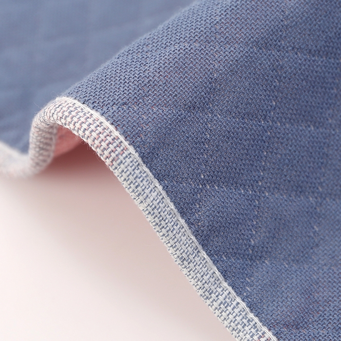 91家纺网 家纺一手货源 找家纺 娇兰毛巾 2025新款7A抗菌A类多层枕巾（加绑带） 顺利发财蓝 78*52cm/个