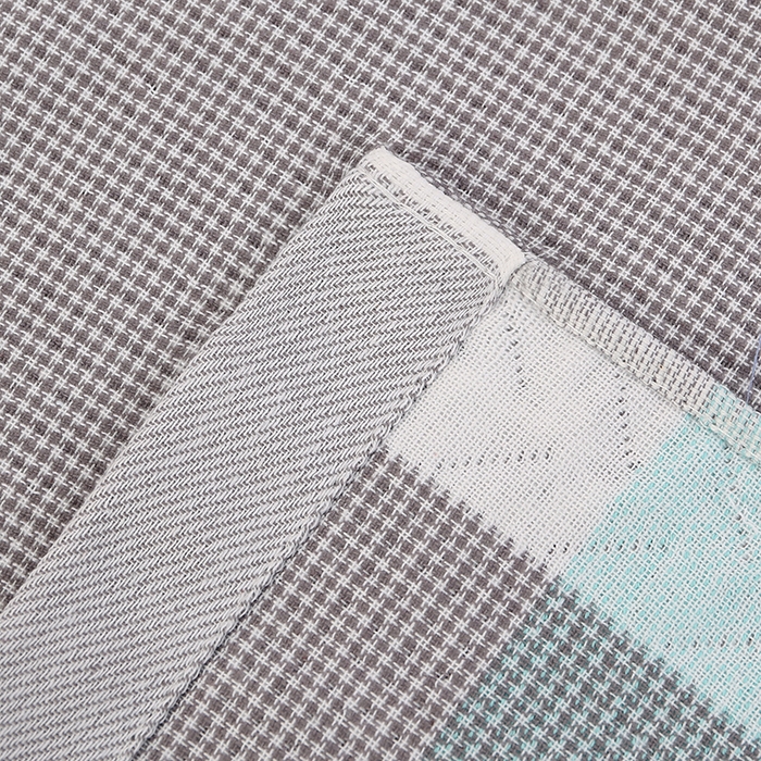 91家纺网 家纺一手货源 找家纺 娇兰毛巾 2025新款7A抗菌A类多层枕巾（加绑带） 太阳花灰 78*52cm/对