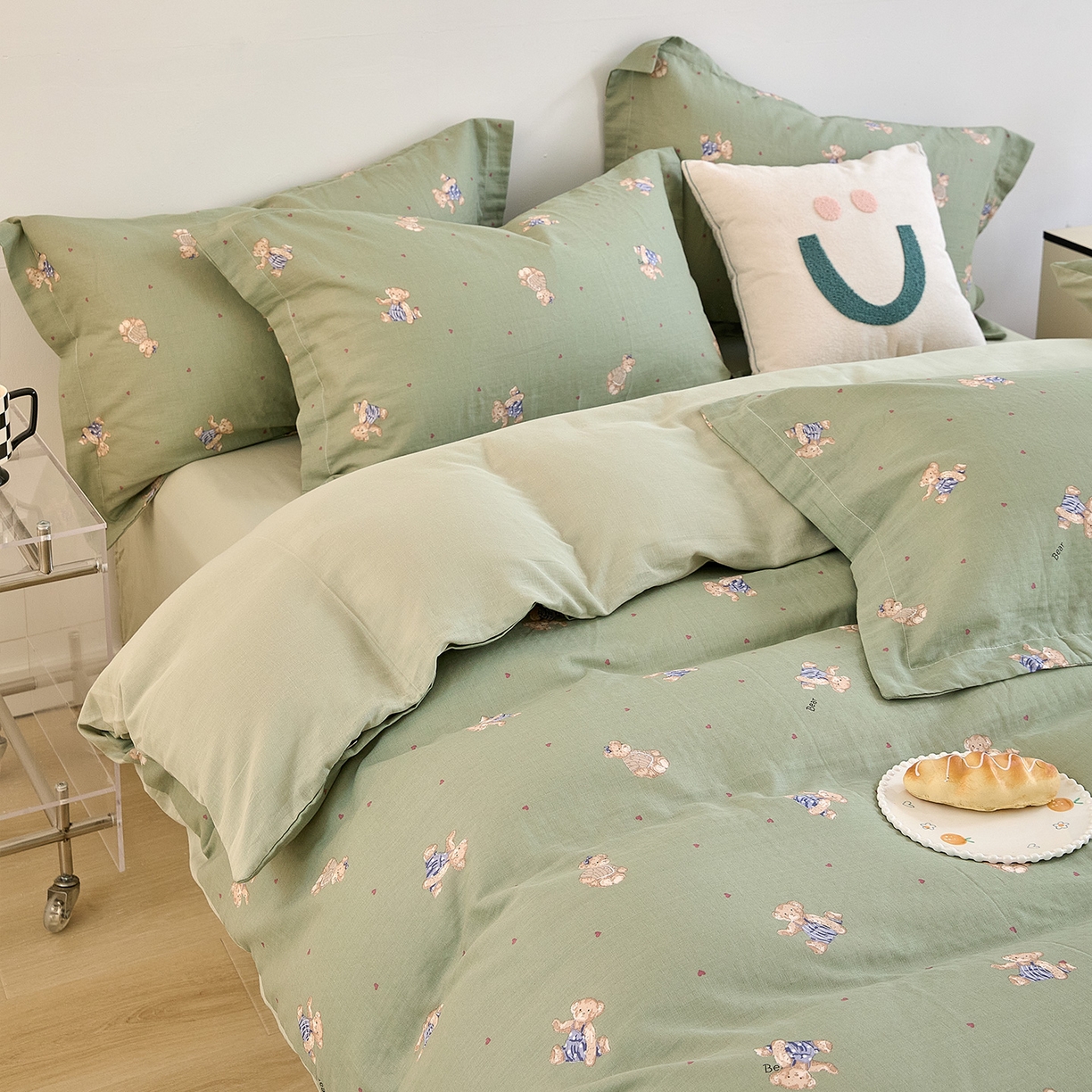 91家纺网 家纺一手货源 找家纺 （总）2025新款全棉双层纱印花四件套（第二批）