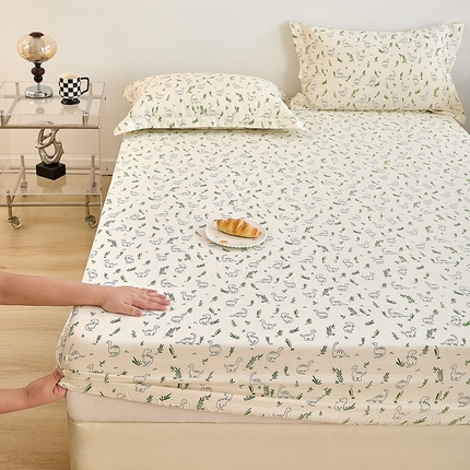 锦罗绣 2025新款全棉双层纱印花系列单床笠 迷你龙