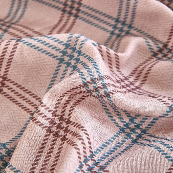 91家纺网 家纺一手货源 找家纺 锦罗绣 2025新款全棉双层纱印花系列单床笠 格调王