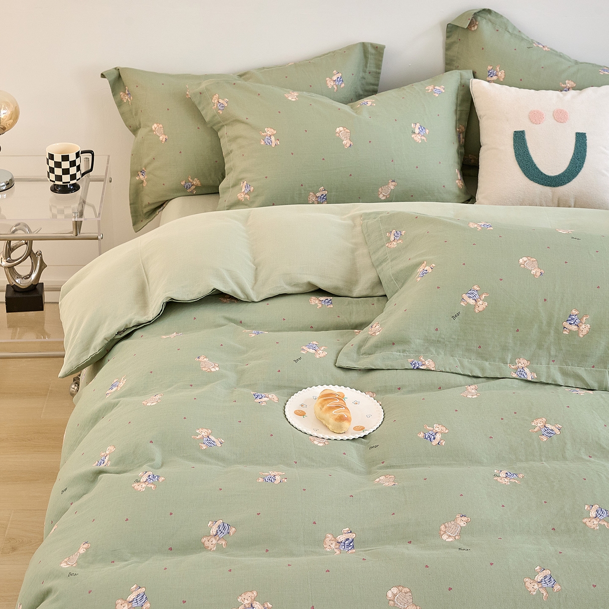 91家纺网 家纺一手货源 找家纺 （总）2025新款全棉双层纱印花四件套（第二批）