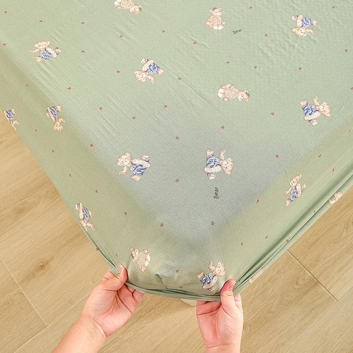 91家纺网 家纺一手货源 找家纺 （总）锦罗绣 2025新款全棉双层纱印花系列单床笠