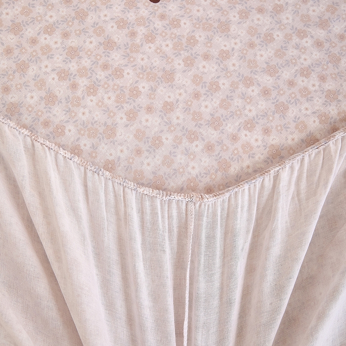 91家纺网 家纺一手货源 找家纺 锦罗绣 2025新款全棉双层纱印花系列单床笠 兔兔日记