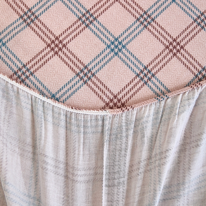 91家纺网 家纺一手货源 找家纺 锦罗绣 2025新款全棉双层纱印花系列单床笠 格调王