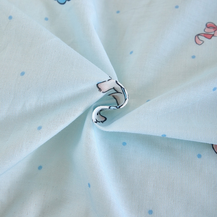 91家纺网 家纺一手货源 找家纺 2025新款全棉双层纱印花四件套（第二批）可爱小狗