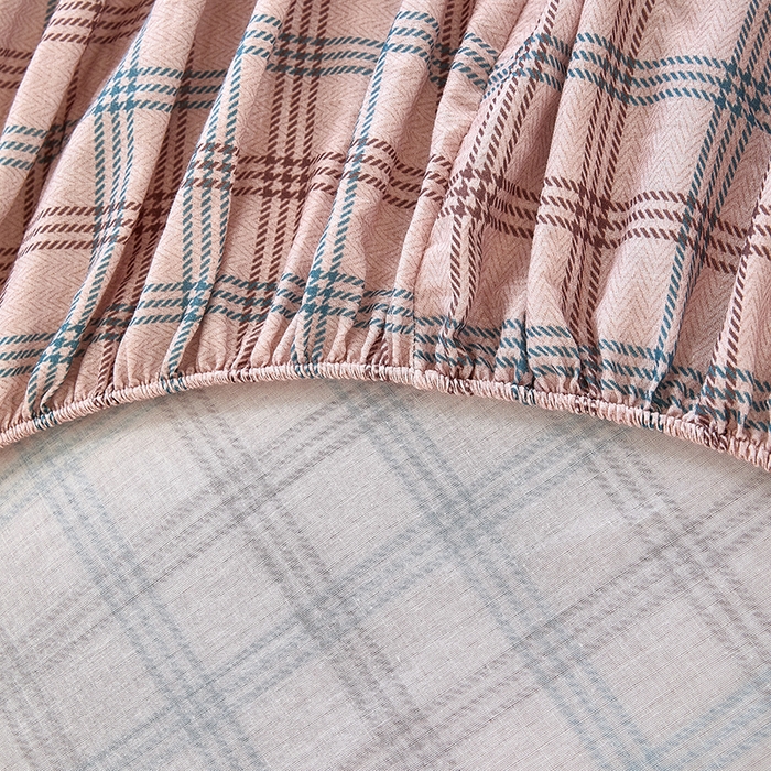 91家纺网 家纺一手货源 找家纺 锦罗绣 2025新款全棉双层纱印花系列单床笠 格调王