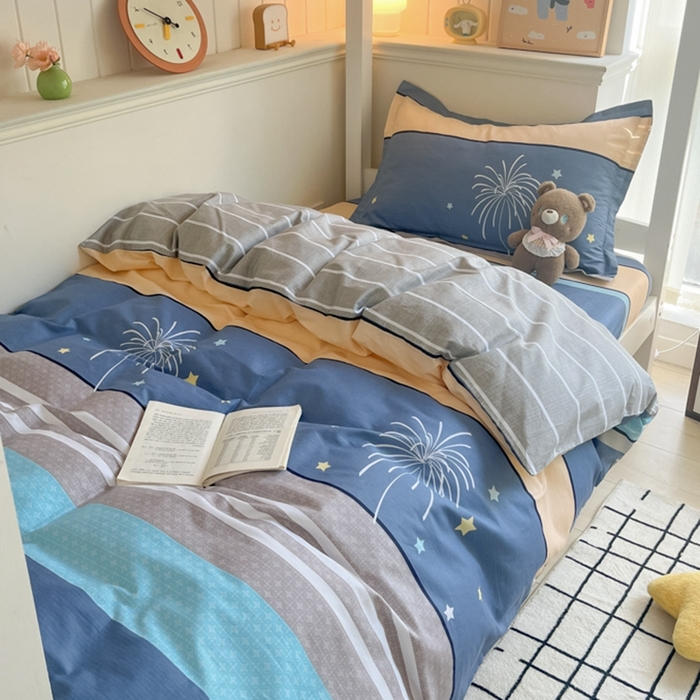 91家纺网 家纺一手货源 找家纺 （总）莱通家纺 2024新款12868印花学生宿舍三件套被芯六件套（有买家秀找商家）