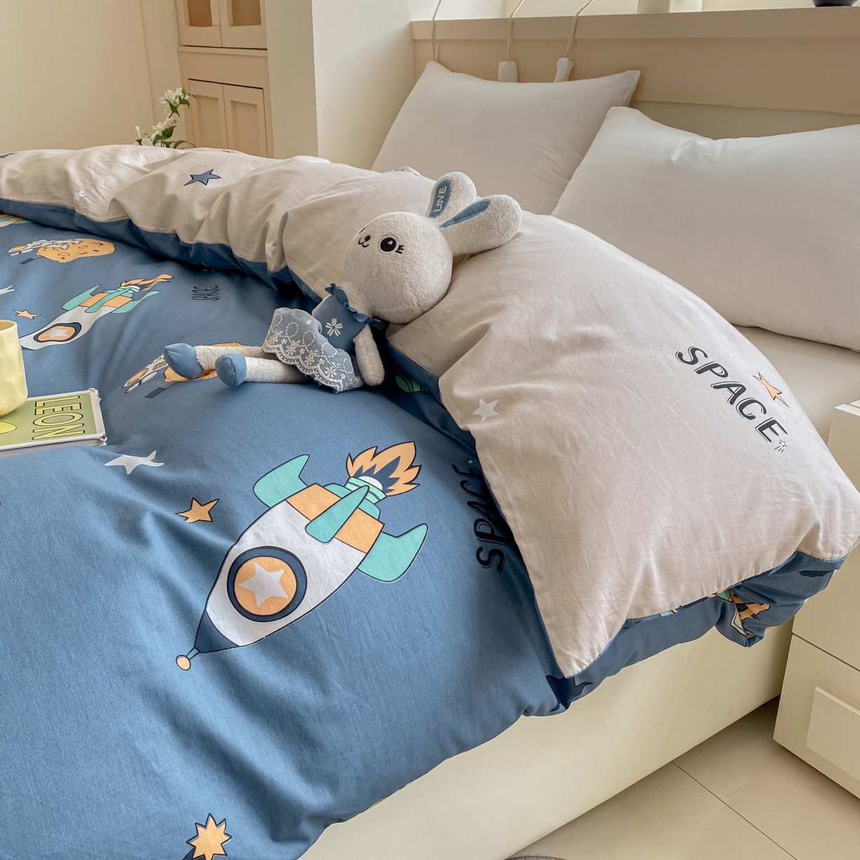 91家纺网 家纺一手货源 找家纺 （总）金盛纺 2025新款13372全棉印花单品被套