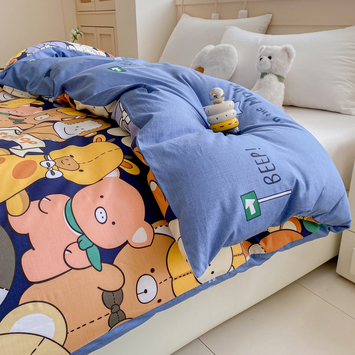 91家纺网 家纺一手货源 找家纺 （总）金盛纺 2025新款13372全棉印花单品被套