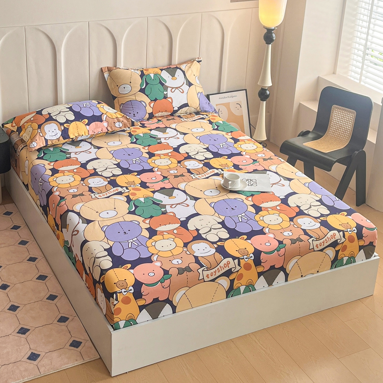 91家纺网 家纺一手货源 找家纺 （总）金盛纺 2025新款13372全棉印花单品床笠