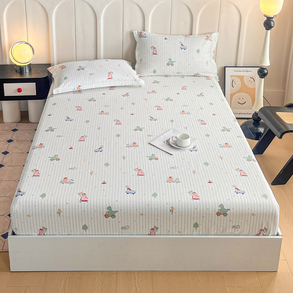 91家纺网 家纺一手货源 找家纺 （总）金盛纺 2025新款13372全棉印花单品床笠