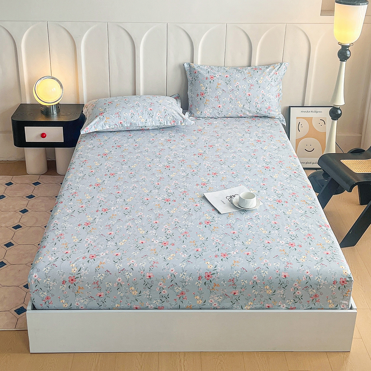 91家纺网 家纺一手货源 找家纺 （总）金盛纺 2025新款13372全棉印花单品床笠