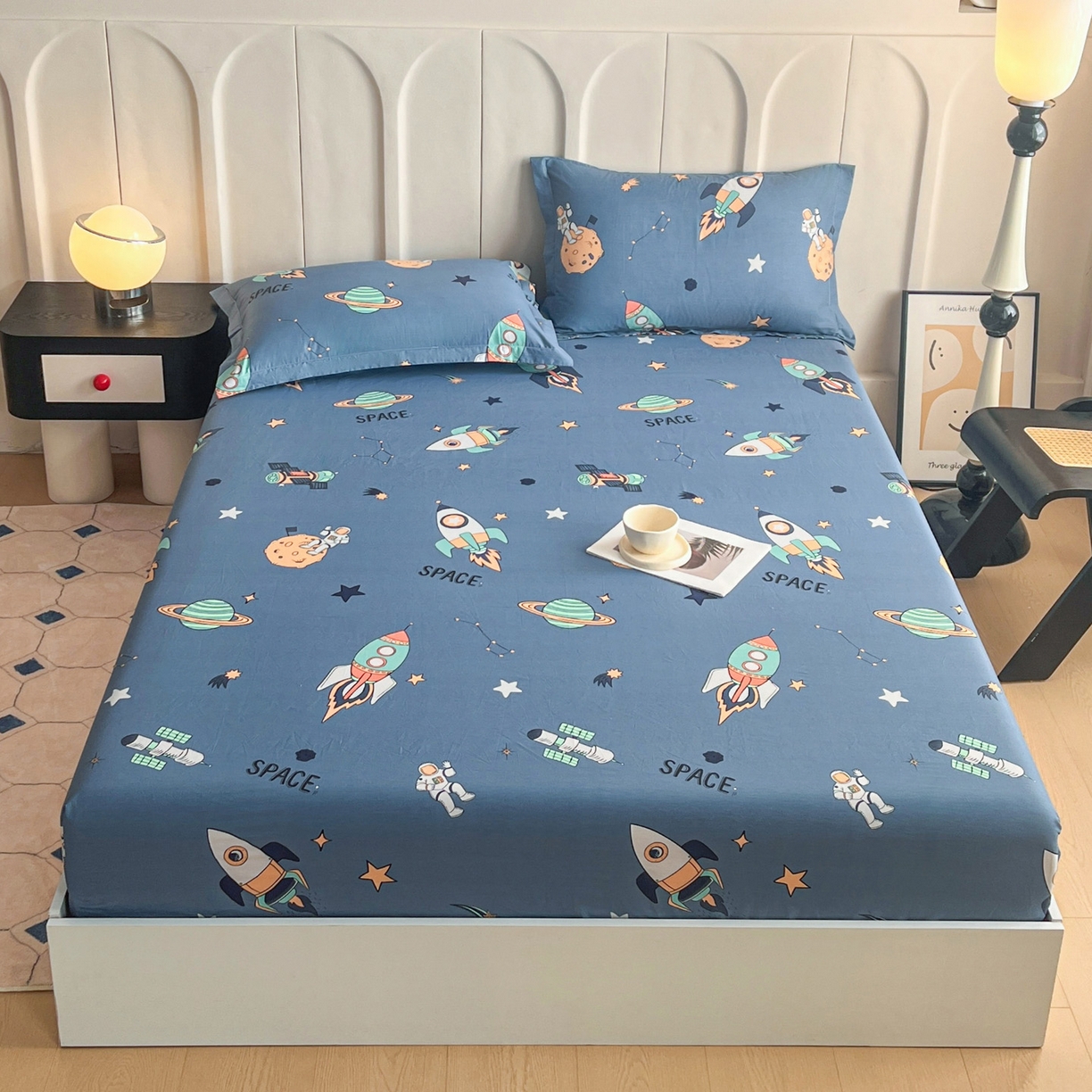 91家纺网 家纺一手货源 找家纺 （总）金盛纺 2025新款13372全棉印花单品床笠