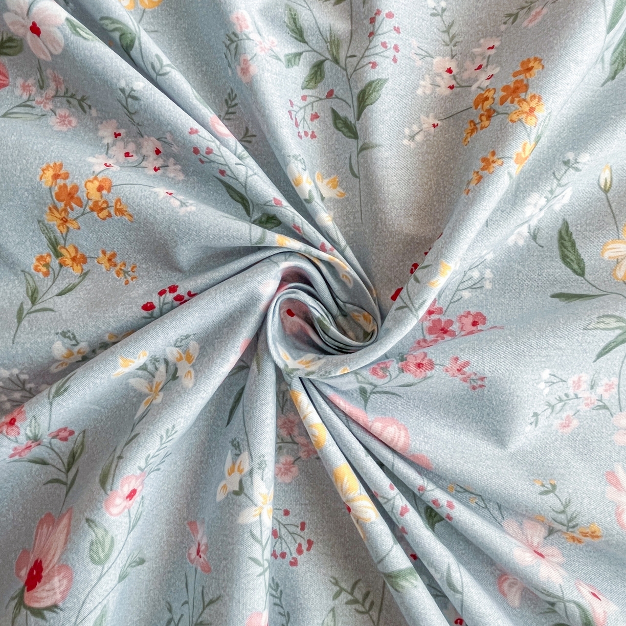 91家纺网 家纺一手货源 找家纺 金盛纺 2025新款13372全棉印花单品床单 芬芳满园