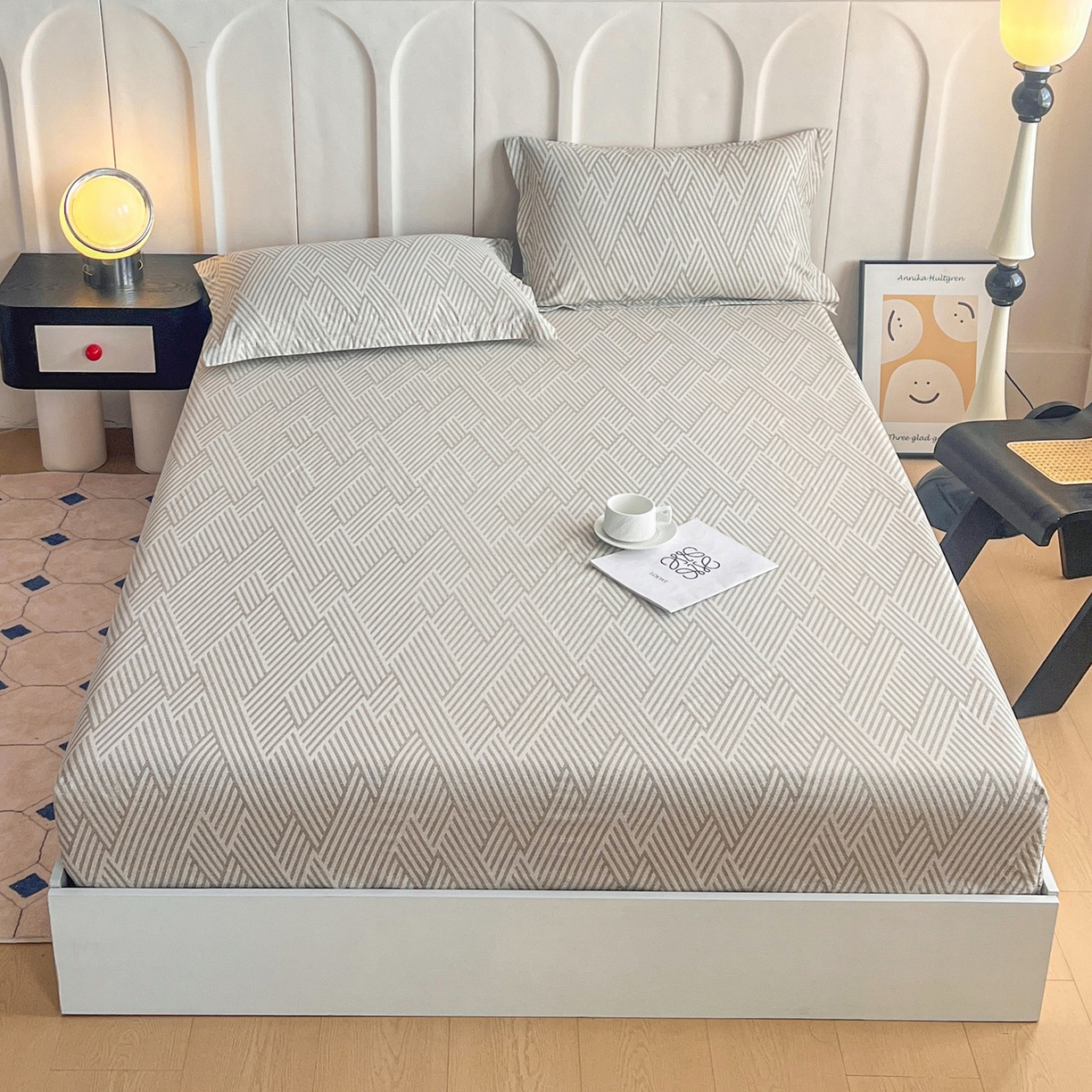 91家纺网 家纺一手货源 找家纺 （总）金盛纺 2025新款13372全棉印花单品床笠