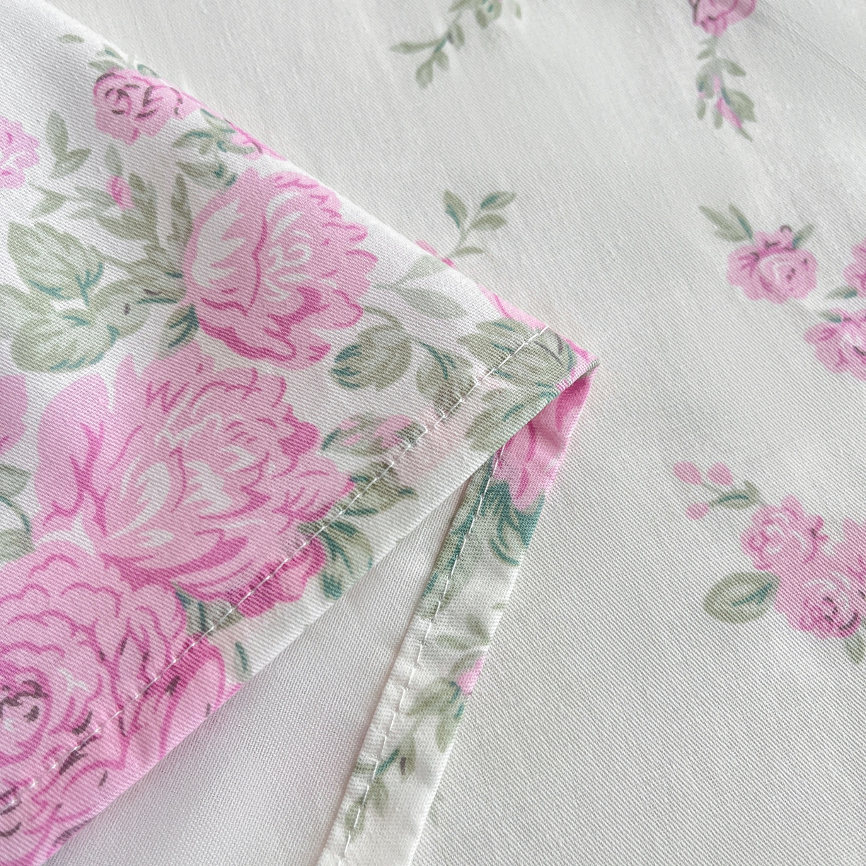 91家纺网 家纺一手货源 找家纺 金盛纺 2025新款13372全棉印花单品床单 苏菲-粉