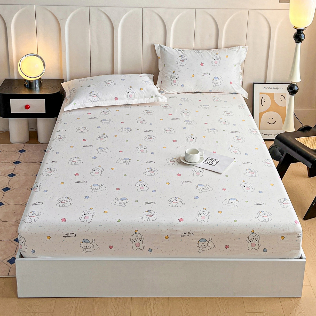 91家纺网 家纺一手货源 找家纺 （总）金盛纺 2025新款13372全棉印花单品床笠