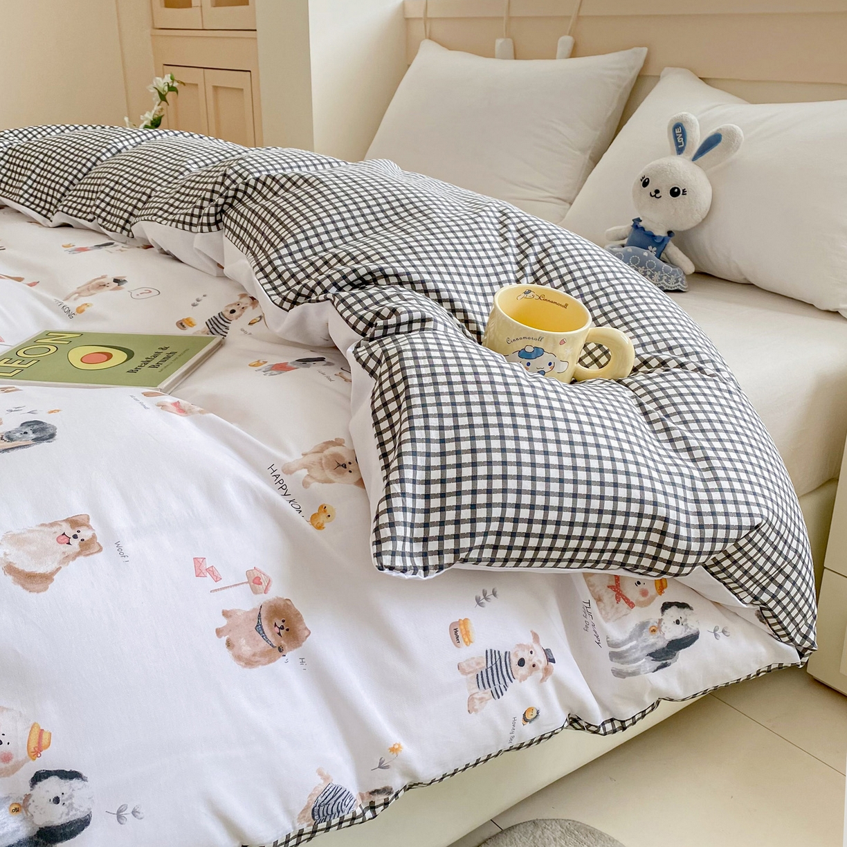 金盛纺 2025新款13372全棉印花单品被套 欢乐家族