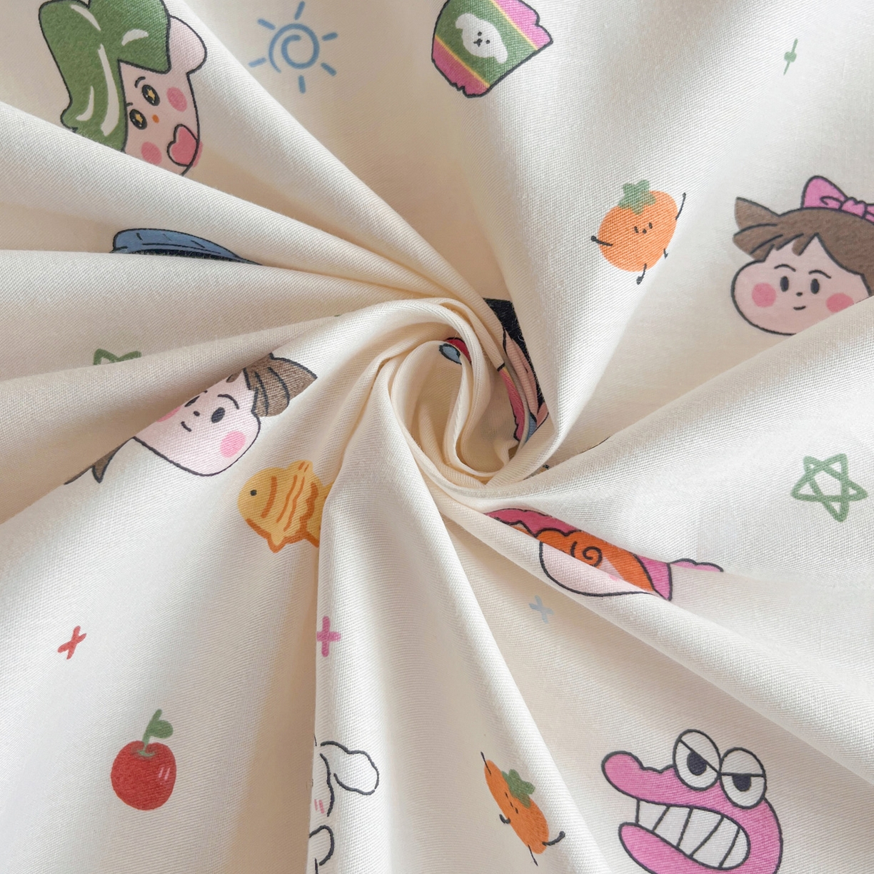 91家纺网 家纺一手货源 找家纺 金盛纺 2025新款13372全棉印花单品床单 新新一家