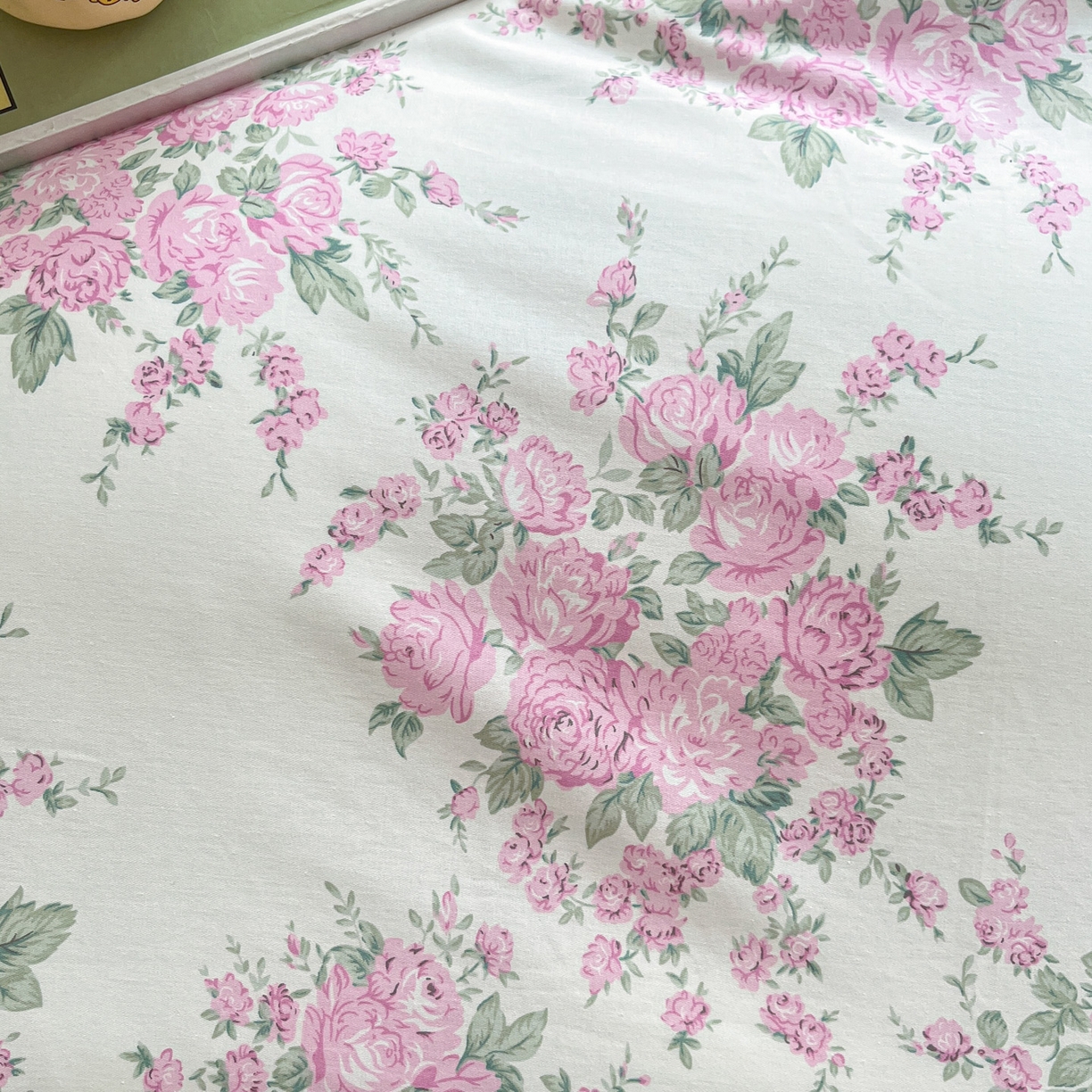 91家纺网 家纺一手货源 找家纺 金盛纺 2025新款13372全棉印花单品被套 苏菲-粉