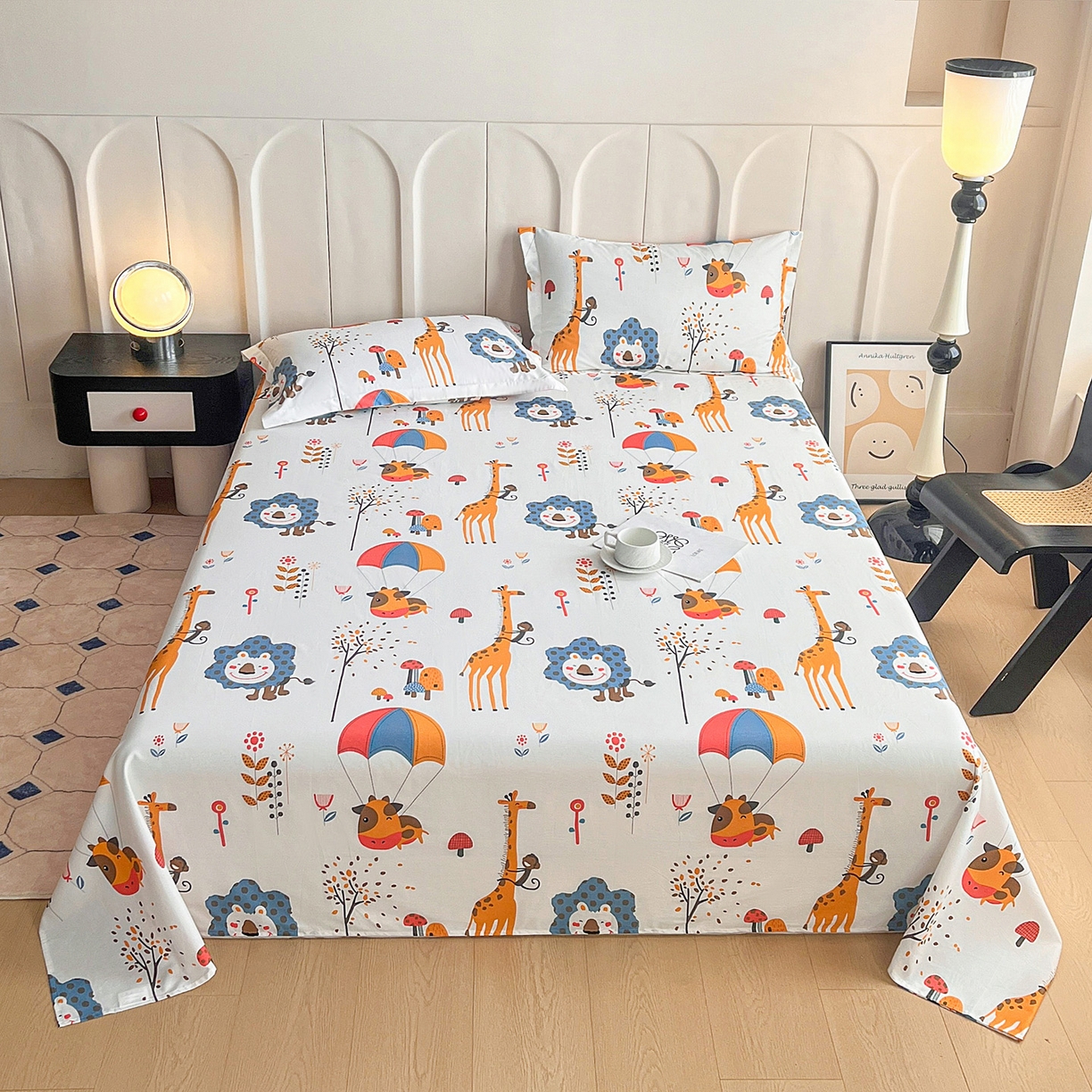 91家纺网 家纺一手货源 找家纺 （总）金盛纺 2025新款13372全棉印花单品床单