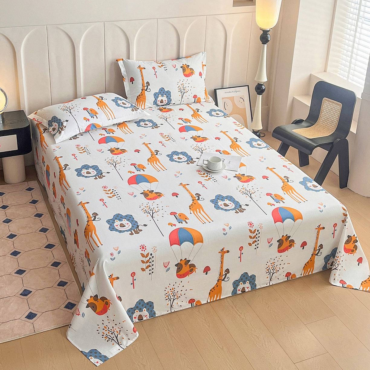 91家纺网 家纺一手货源 找家纺 （总）金盛纺 2025新款13372全棉印花单品床单