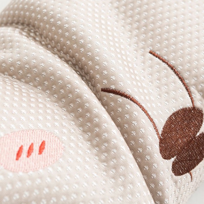 91家纺网 家纺一手货源 找家纺 萌番宝 2025新款冰豆豆卡通造型荞麦枕儿童枕学生枕枕头枕芯3050 米色冰豆豆荞麦枕