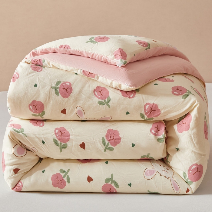 爱屋及屋 2025新款小清新棉花被春秋被夏被被子被芯 曼塔玫瑰