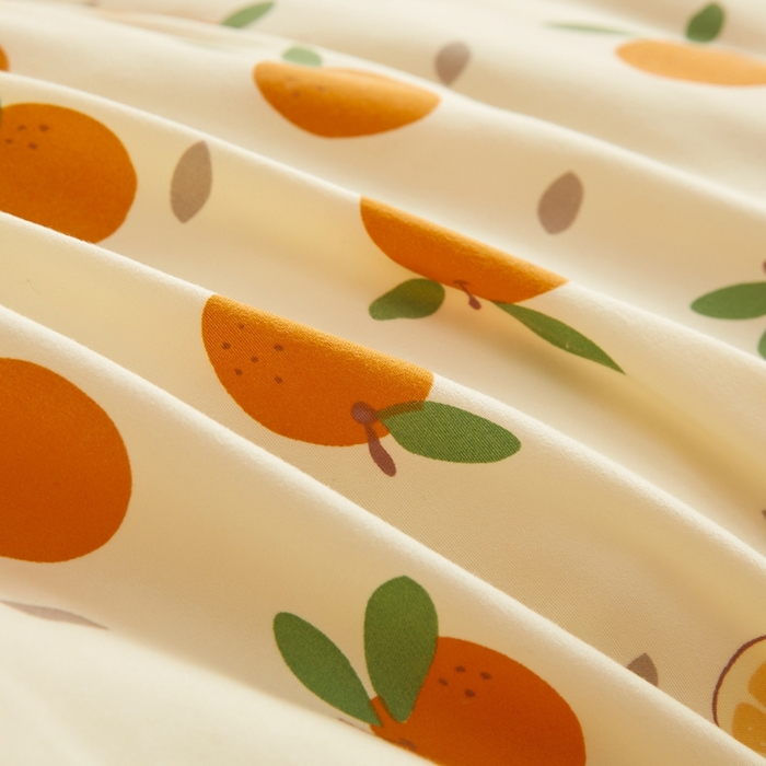 91家纺网 家纺一手货源 找家纺 爱屋及屋 2025新款小清新棉花被春秋被夏被被子被芯 心想事橙