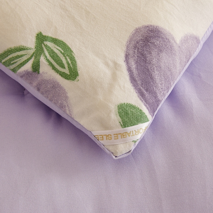 91家纺网 家纺一手货源 找家纺 爱屋及屋 2025新款小清新棉花被春秋被夏被被子被芯 紫色郁金香