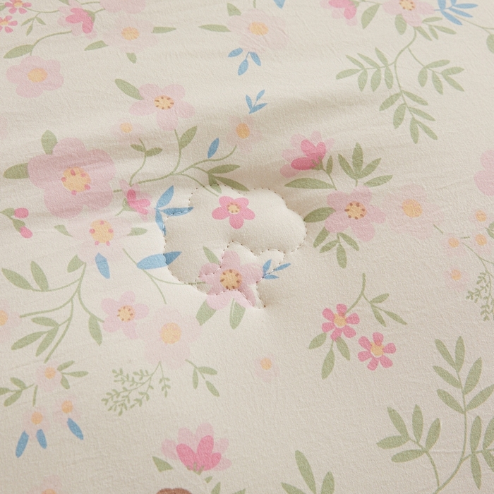 91家纺网 家纺一手货源 找家纺 爱屋及屋 2025新款小清新棉花被春秋被夏被被子被芯 花间物语