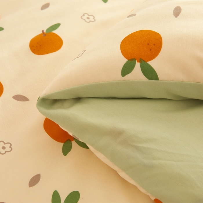 91家纺网 家纺一手货源 找家纺 爱屋及屋 2025新款小清新棉花被春秋被夏被被子被芯 心想事橙