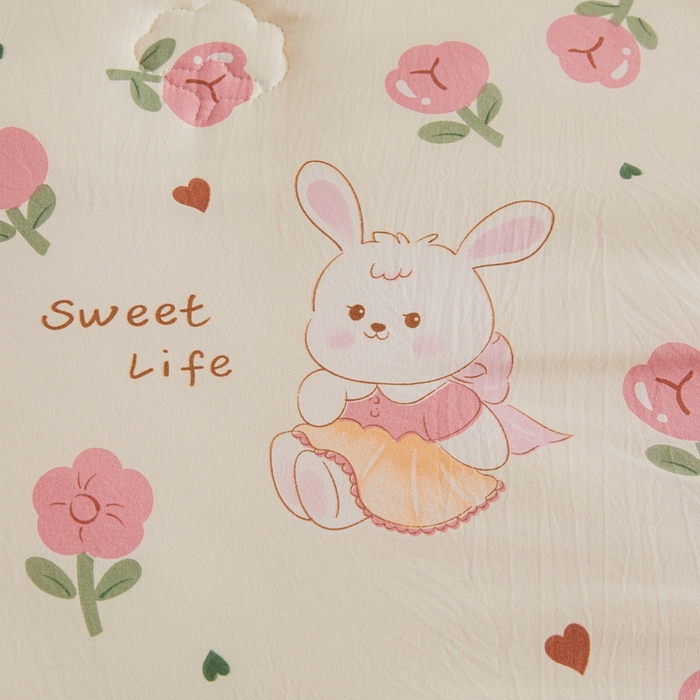 91家纺网 家纺一手货源 找家纺 爱屋及屋 2025新款小清新棉花被春秋被夏被被子被芯 曼塔玫瑰