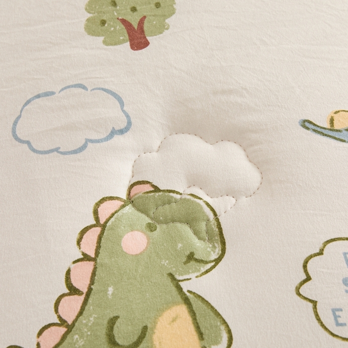 91家纺网 家纺一手货源 找家纺 爱屋及屋 2025新款小清新棉花被春秋被夏被被子被芯 恐龙乐园