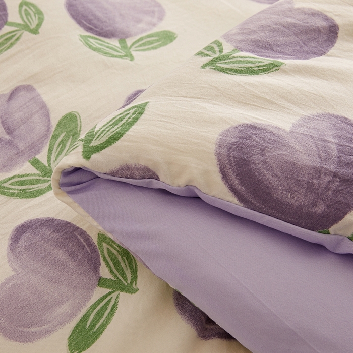 91家纺网 家纺一手货源 找家纺 爱屋及屋 2025新款小清新棉花被春秋被夏被被子被芯 紫色郁金香