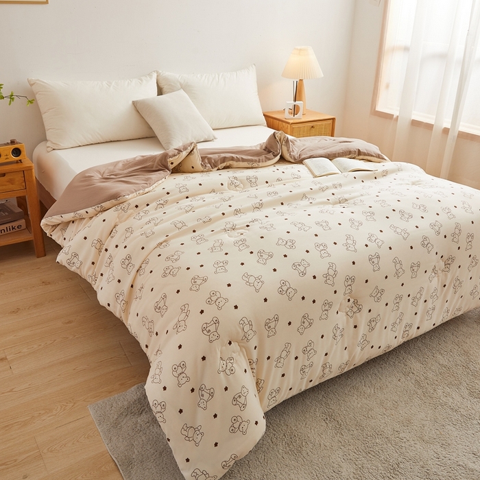 91家纺网 家纺一手货源 找家纺 爱屋及屋 2025新款小清新棉花被春秋被夏被被子被芯 小熊博士