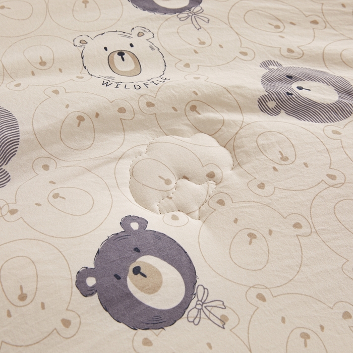 91家纺网 家纺一手货源 找家纺 爱屋及屋 2025新款小清新棉花被春秋被夏被被子被芯 小豆甜泥