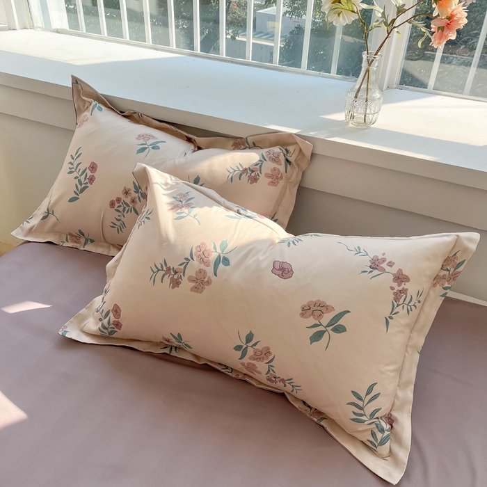 91家纺网 家纺一手货源 找家纺 爱彼家纺 2025新款加厚法式印花四件套 法式花意恋