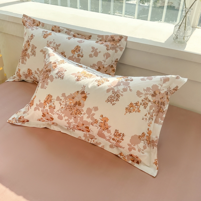 91家纺网 家纺一手货源 找家纺 爱彼家纺 2025新款加厚法式印花四件套 法式花影