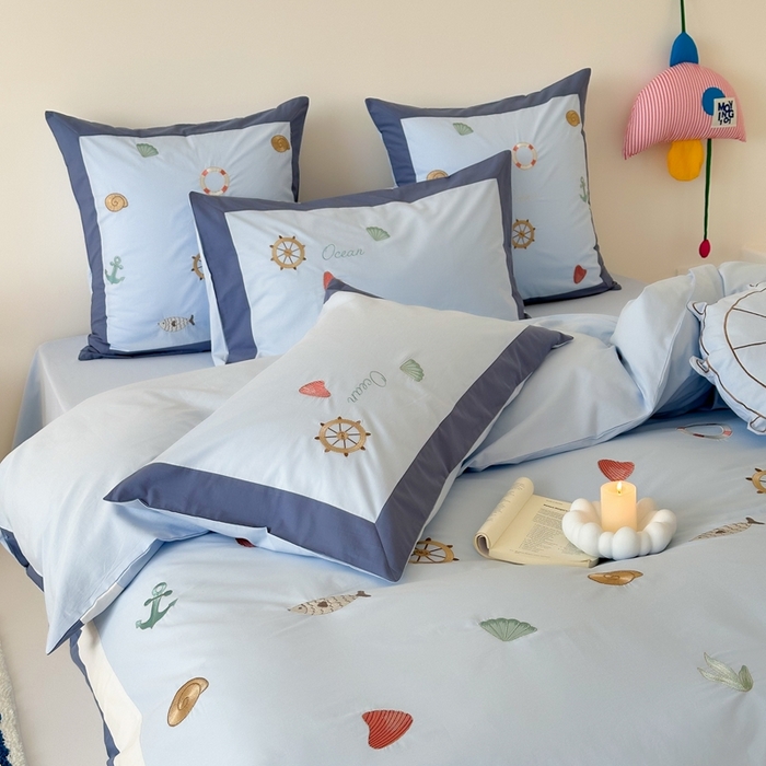 91家纺网 家纺一手货源 找家纺 （总）西西家居 2025新款40支全棉水洗棉四件套-水洗棉-航海日记（券后不低于288）