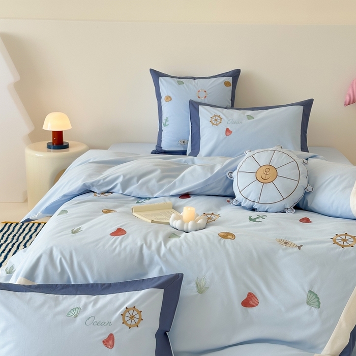 91家纺网 家纺一手货源 找家纺 （总）西西家居 2025新款40支全棉水洗棉四件套-水洗棉-航海日记（券后不低于288）