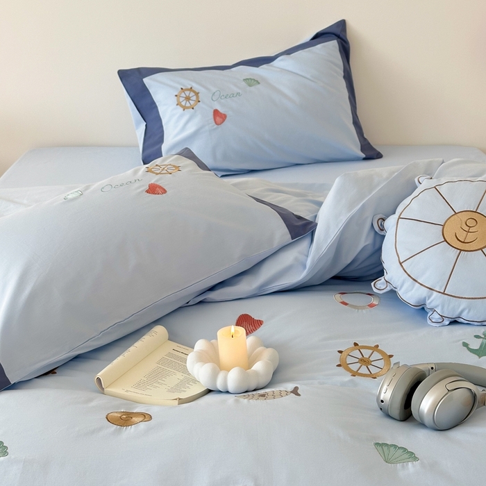 91家纺网 家纺一手货源 找家纺 （总）西西家居 2025新款40支全棉水洗棉四件套-水洗棉-航海日记（券后不低于288）