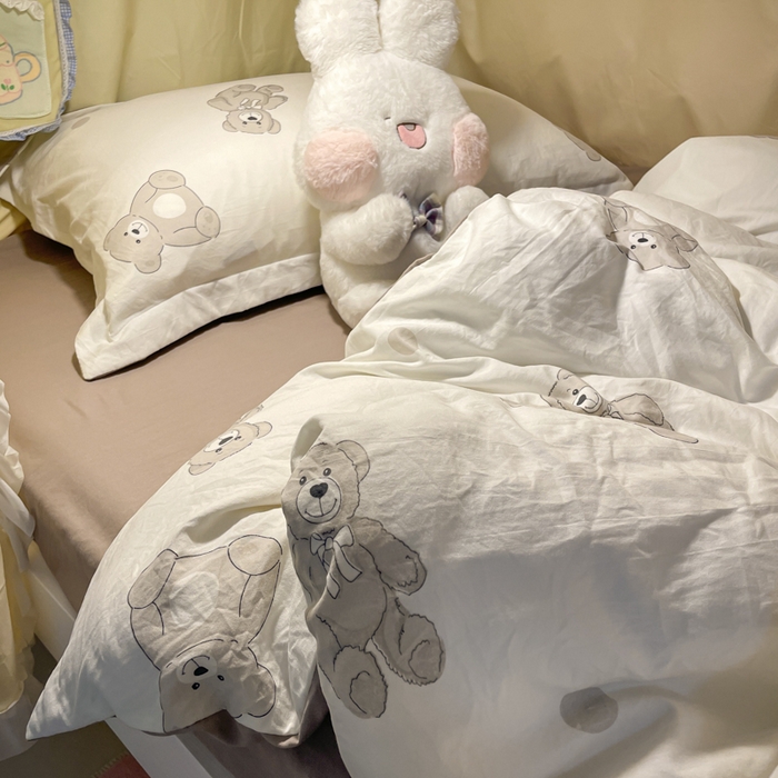 91家纺网 家纺一手货源 找家纺 （总）爱彼家纺 2025新款加厚法式印花学生宿舍三件套上下铺三件套