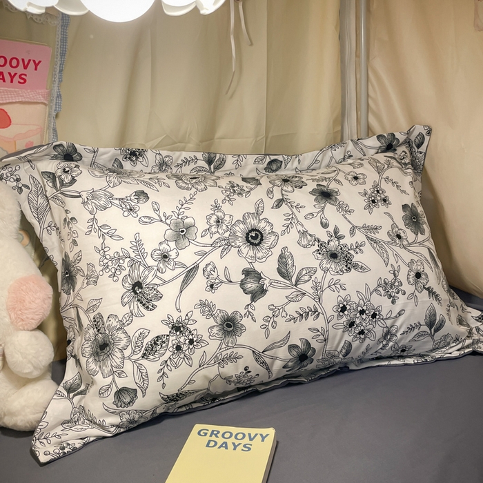 91家纺网 家纺一手货源 找家纺 爱彼家纺 2025新款加厚法式印花学生宿舍三件套上下铺三件套 永墨花园