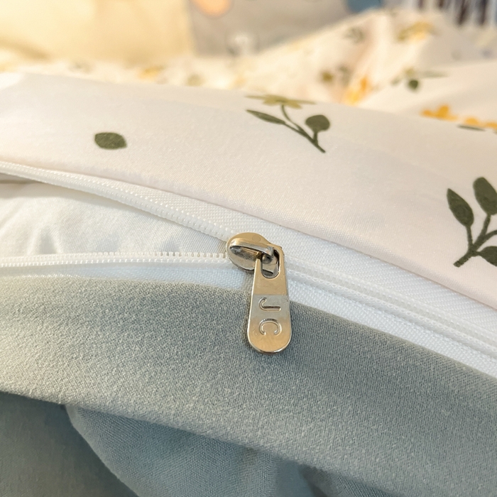 91家纺网 家纺一手货源 找家纺 爱彼家纺 2025新款加厚法式印花学生宿舍三件套上下铺三件套 花海