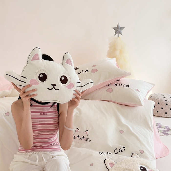 91家纺网 家纺一手货源 找家纺 （总）（总）西西家居 2025新款40支全棉水洗棉四件套-水洗棉-奶芙团团（券后不低于288）