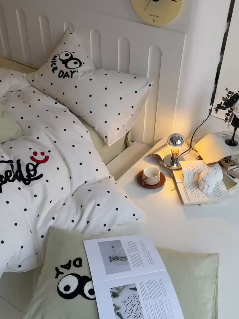 91家纺网 家纺一手货源 找家纺 炫拼家纺 2025新款全棉磨毛ins风毛巾绣纯棉四件套-hello系列 hello-悠然