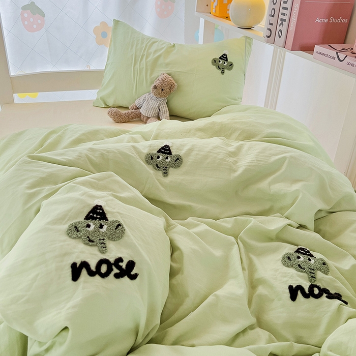 91家纺网 家纺一手货源 找家纺 （总）爱彼家纺 2025新款超柔水洗棉毛巾绣学生宿舍三件套上下铺三件套