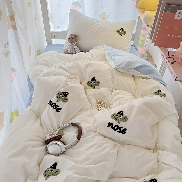 91家纺网 家纺一手货源 找家纺 （总）爱彼家纺 2025新款超柔水洗棉毛巾绣学生宿舍三件套上下铺三件套